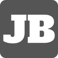 jw browne electrical logo consisting of the letters J and B in white on a gray background.