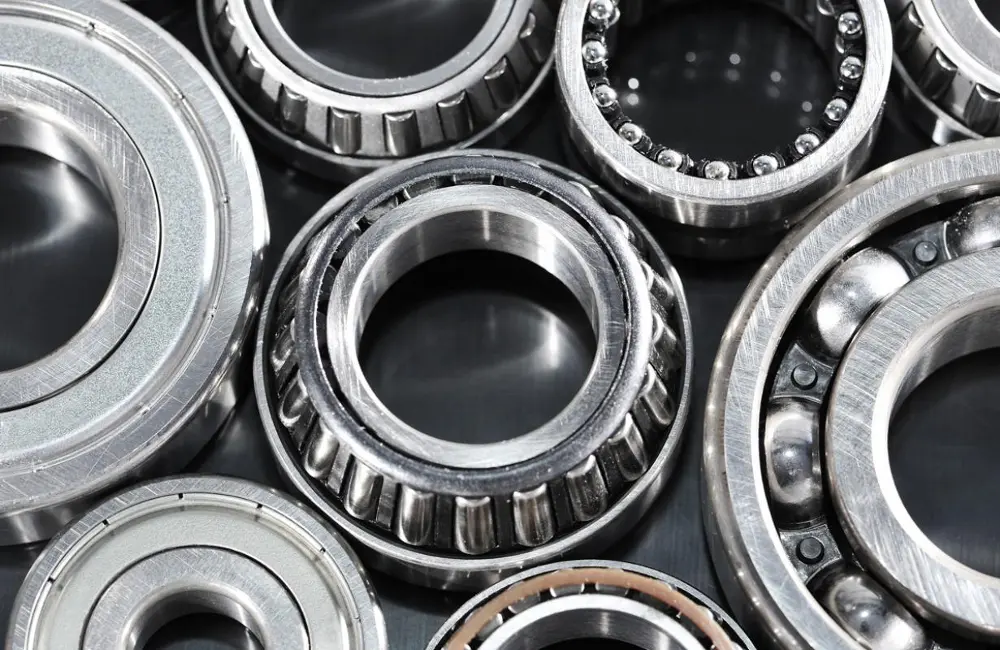 top-down view of various bearings